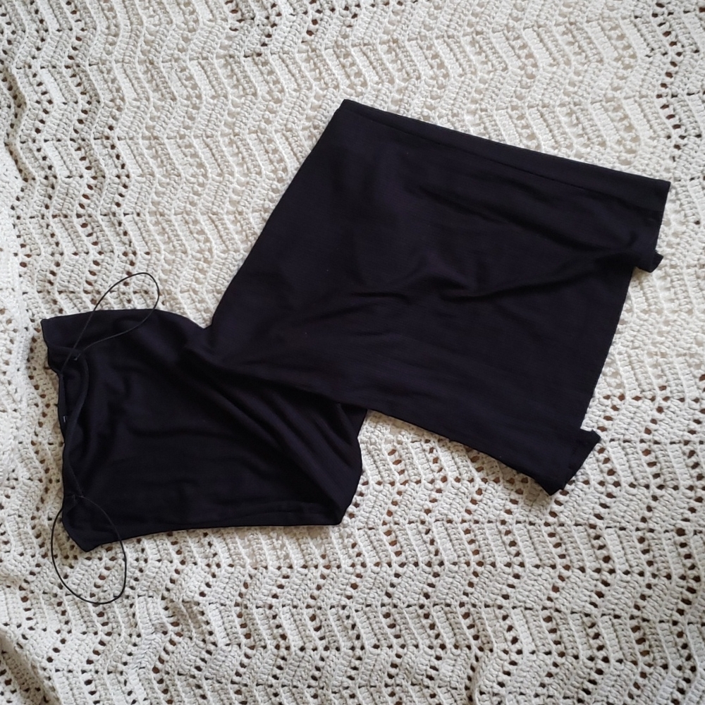 Forever 21 Black Ribbed Bodycon Dress, Size XS